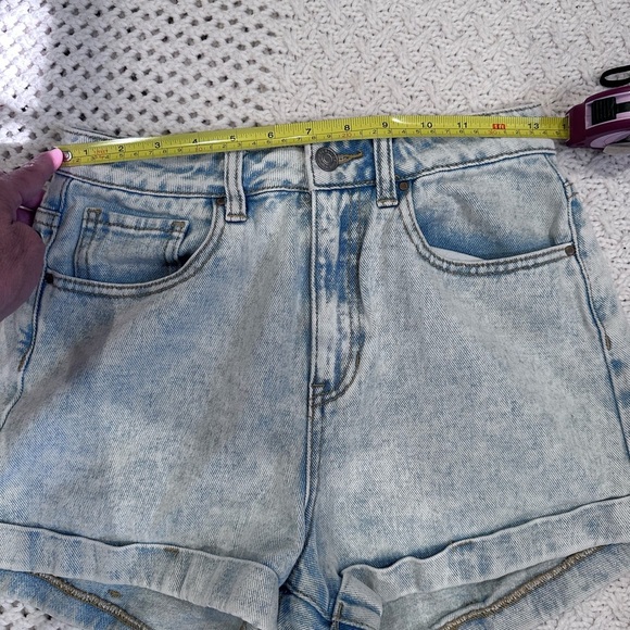 PacSun WOMENS Blue Jean MOM Shorts High-Waisted 26 - Picture 2 of 11
